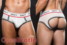 Lowrise Mesh Brief M/L - White