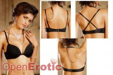 Schwarzer Push-Up Bra mit vier Tragevarianten - 70B