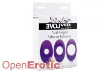 Anal Stopper Vibrator Enhancer 3 pcs.