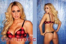 Maximum Cleavage Plaid Bra 36 D - BH kariert 80 D