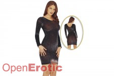 Glanzkleid schwarz Größe M/L