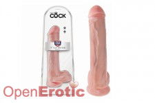 13 Inch Cock - with Balls - Flesh