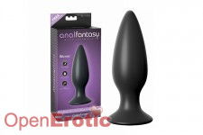Large Rechargeable Anal Plug - Black