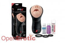 PDX Elite Deep Throat Vibrating Stroker