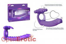 Silicone Double Penetrator Rabbit - Purple