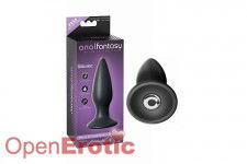 Small Rechargeable Anal Plug - Black