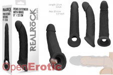 Penis Extender with Rings - 22 cm - Black