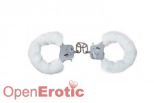 Furry Fun Cuffs - White Plush