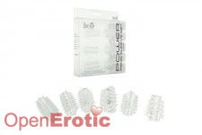 Power Stretchy Penis Sleeve 6 Pieces Set - Clear