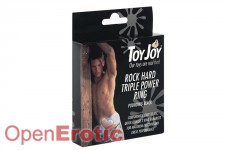 ROCK Hard Triple Power Ring - Pounding Black