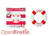 Buoy Cockring - Love Saver - Red