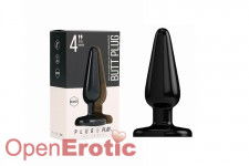 Butt Plug - Basic - 4 Inch - Black