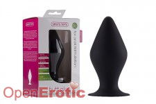 Butt Plug with Suction Cup - Medium - Black