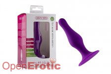 Butt Plug with Suction Cup - Medium - Purple