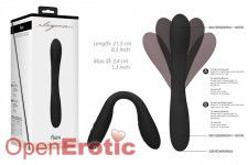 Double Ended Vibrator - Flex - Black