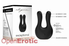 Dual Motor Clitoral Stimulator - Exceptional - Black