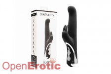 Fadey - Rechargeable Rabbit Vibrator - Black