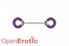 Furry Ankle Cuffs - Purple