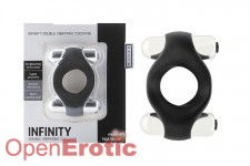 Infinity - Double Vibrating Cockring - Black