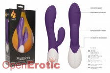 Passion - Rechargeable Heating G-Spot Rabbitt Vibrator - Purple