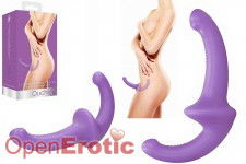 Silicone Strapless Strapon - Purple