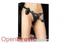 Vibrating Butterfly Strap-On - Black