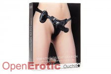 Vibrating Delight Strap-On - Black