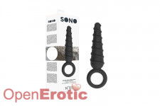 No. 60 - Dildo with Metal Ring - Black