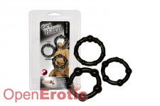Penisringe-Set Get Hard schwarz