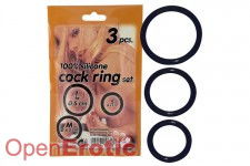 Silicone Cock Ring Set - 3 Stück